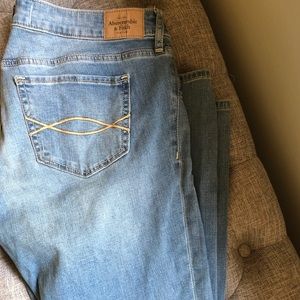 Light wash Abercrombie and Fitch jeans